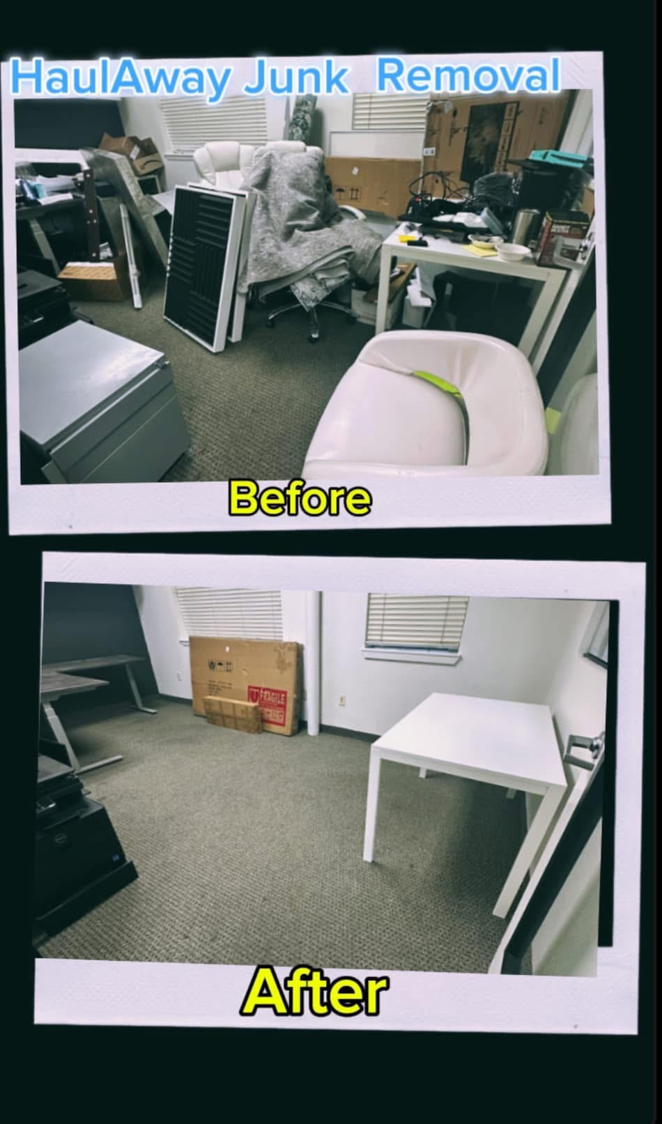 Dallas commercial junk removal — office furniture cleared