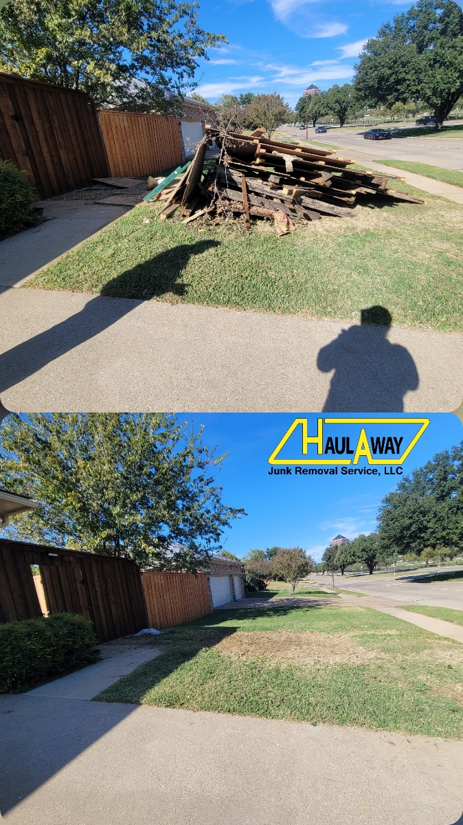 Carrollton TX Junk Removal/ Fence removal 